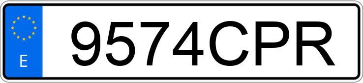 Registreringsnummeret 9574CPR har VOLKSWAGEN TOURAN