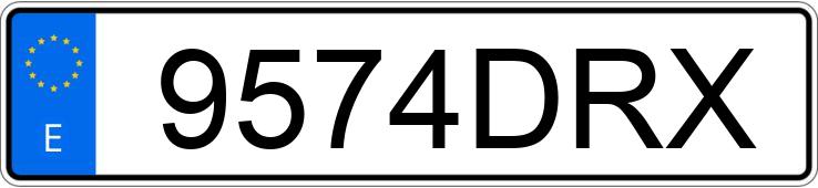 Numer rejestracyjny 9574DRX posiada RENAULT CLIO