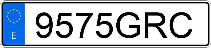 Numer rejestracyjny 9575GRC posiada SEAT IBIZA