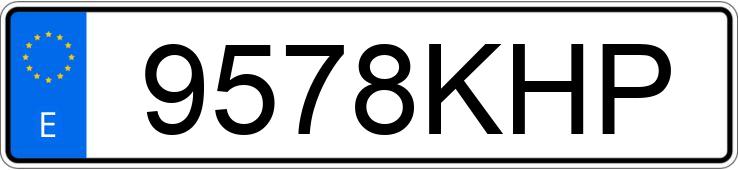Numer rejestracyjny 9578KHP posiada AUDI A4