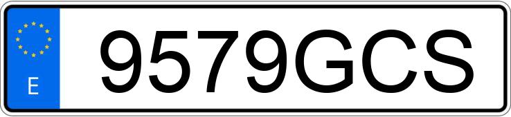 Numer rejestracyjny 9579GCS posiada RENAULT LAGUNA