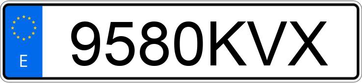 Numer rejestracyjny 9580KVX posiada AUDI A6