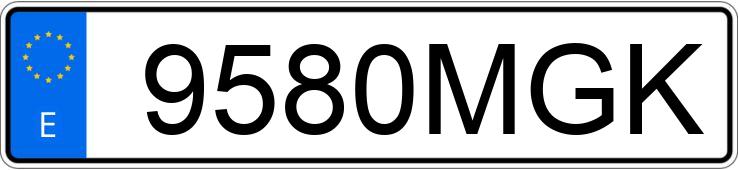 Numer rejestracyjny 9580MGK posiada PEUGEOT 3008