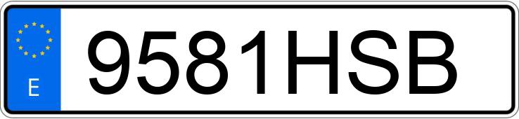 Numer rejestracyjny 9581HSB posiada MERCEDES CLS (218)