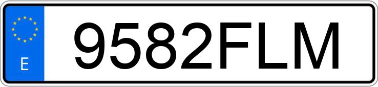 Numer rejestracyjny 9582FLM posiada AUDI A3