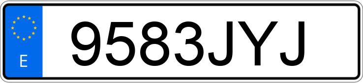 Numer rejestracyjny 9583JYJ posiada AUDI A5 SPORTBACK