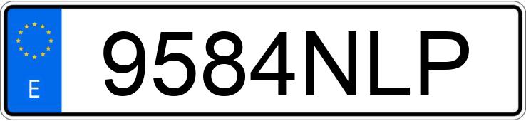 Numer rejestracyjny 9584NLP posiada AUDI A5