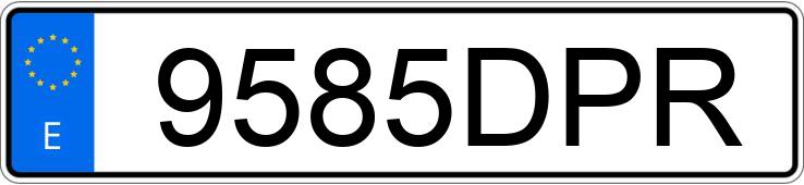 Numer rejestracyjny 9585DPR posiada MERCEDES SL (230)