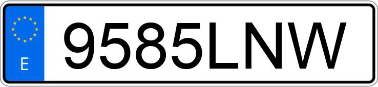Numer rejestracyjny 9585LNW posiada AUDI A7 SPORTBACK Numer rejestracyjny 9585LNW posiada AUDI A7 SPORTBACK