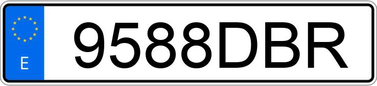 Numer rejestracyjny 9588DBR posiada HYUNDAI COUPE