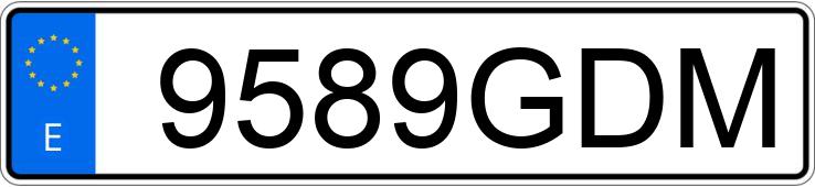 Numer rejestracyjny 9589GDM posiada VOLKSWAGEN TRANSPORTER