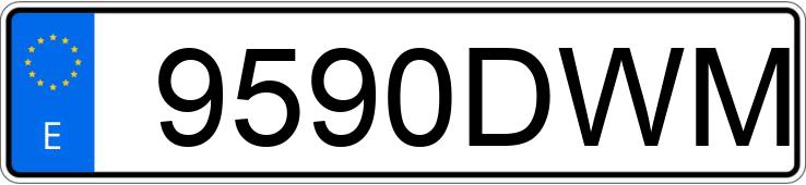 Numer rejestracyjny 9590DWM posiada SEAT CORDOBA