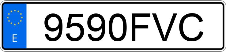 O número de registro 9590FVC tem PEUGEOT 307 CC 1.6 16V