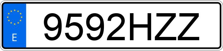 Numer rejestracyjny 9592HZZ posiada SEAT LEON