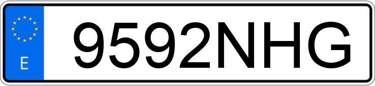 Numer rejestracyjny 9592NHG posiada FORD RANGER