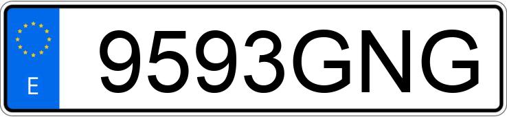 Numer rejestracyjny 9593GNG posiada SUZUKI SV 650