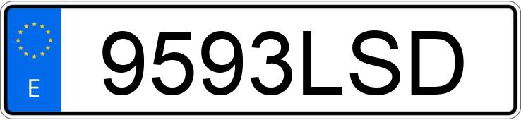 Numer rejestracyjny 9593LSD posiada DACIA DUSTER