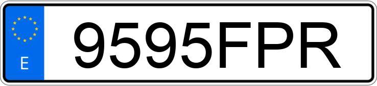 Numer rejestracyjny 9595FPR posiada MERCEDES C (203)