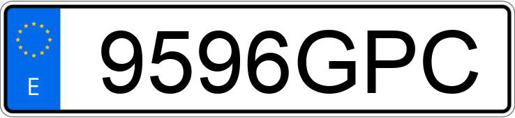 Numer rejestracyjny 9596GPC posiada RENAULT SCENIC