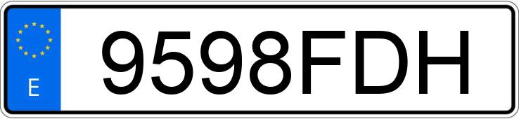 Numer rejestracyjny 9598FDH posiada VOLKSWAGEN PASSAT