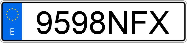 Numer rejestracyjny 9598NFX posiada FORD TRANSIT COURIER