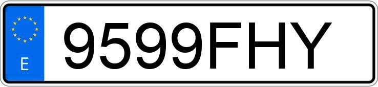 Numer rejestracyjny 9599FHY posiada BMW SERIE 3