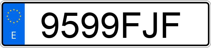 Numer rejestracyjny 9599FJF posiada MERCEDES VITO