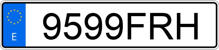 Numer rejestracyjny 9599FRH posiada MERCEDES G (463)