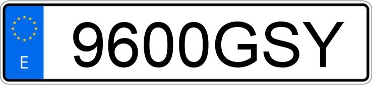 Numer rejestracyjny 9600GSY posiada RENAULT CLIO