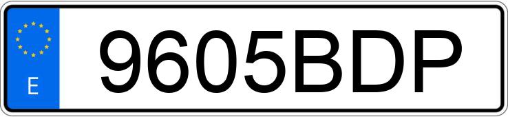 Numer rejestracyjny 9605BDP posiada SEAT IBIZA