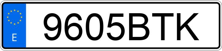 Numer rejestracyjny 9605BTK posiada PEUGEOT 206 Numer rejestracyjny 9605BTK posiada PEUGEOT 206