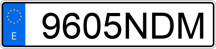 Numer rejestracyjny 9605NDM posiada FORD TRANSIT Numer rejestracyjny 9605NDM posiada FORD TRANSIT