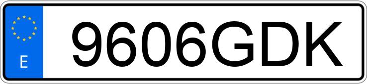 Numer rejestracyjny 9606GDK posiada AUDI A4