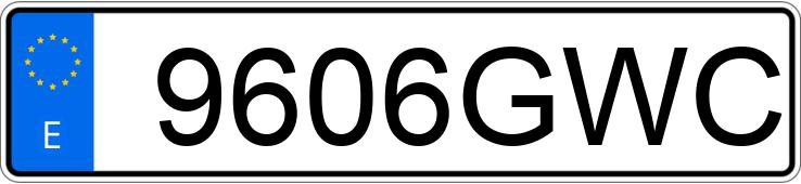 Numer rejestracyjny 9606GWC posiada RENAULT GRAND KANGOO