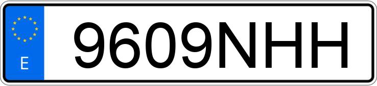 Numer rejestracyjny 9609NHH posiada SKODA ENYAQ