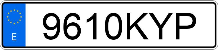 Numer rejestracyjny 9610KYP posiada SUZUKI BALENO