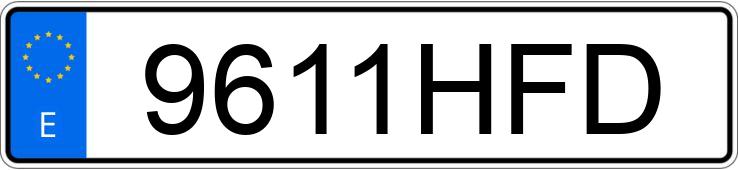 Numer rejestracyjny 9611HFD posiada KTM ENDURO 125