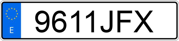 Numer rejestracyjny 9611JFX posiada HONDA S-WING 125