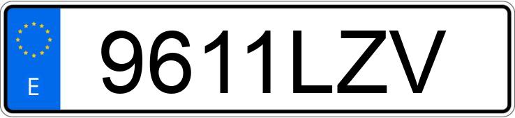 Numer rejestracyjny 9611LZV posiada BMW X6