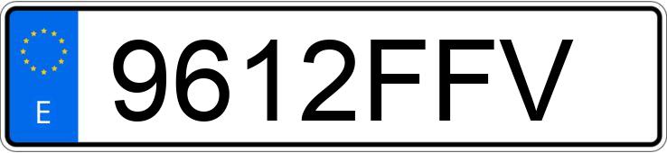Numer rejestracyjny 9612FFV posiada MERCEDES CLK (208-209)