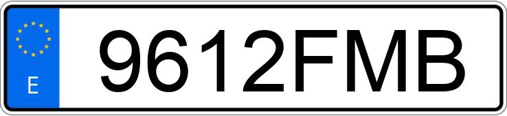 Numer rejestracyjny 9612FMB posiada PEUGEOT 307