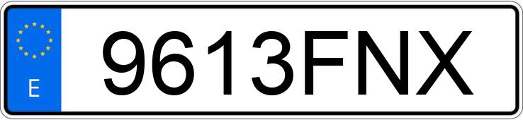 Numer rejestracyjny 9613FNX posiada RENAULT MEGANE