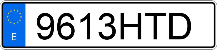 Numer rejestracyjny 9613HTD posiada FERQUI SUNSET X