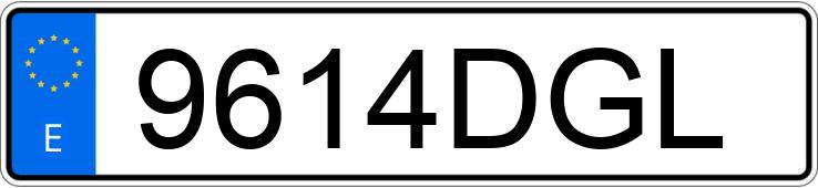 Numer rejestracyjny 9614DGL posiada VOLKSWAGEN POLO