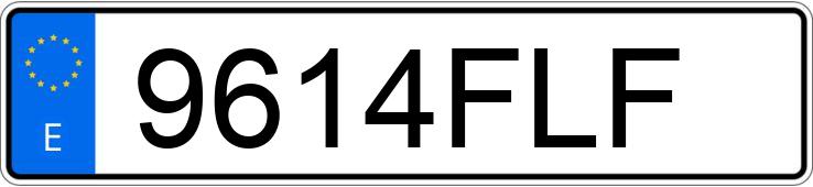 Numer rejestracyjny 9614FLF posiada CITROEN C5