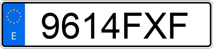 Numer rejestracyjny 9614FXF posiada SEAT IBIZA