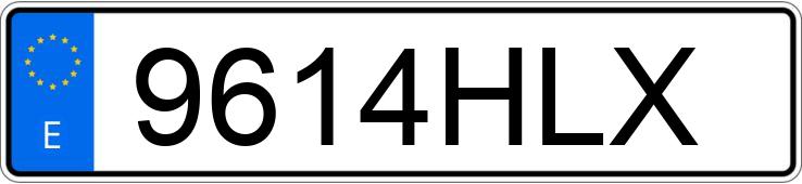 Numer rejestracyjny 9614HLX posiada HONDA CIVIC