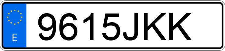 Numer rejestracyjny 9615JKK posiada VOLKSWAGEN GOLF