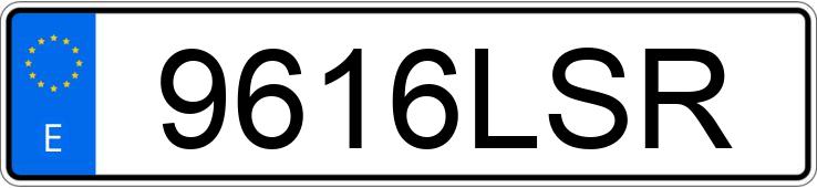 Numer rejestracyjny 9616LSR posiada PEUGEOT RIFTER