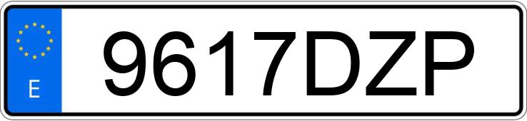 Numer rejestracyjny 9617DZP posiada RENAULT CLIO